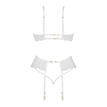 CONJUNTO DE 3 PEÇAS ROSE BRANCO BEAUTY NIGHT FASHION - Image 9