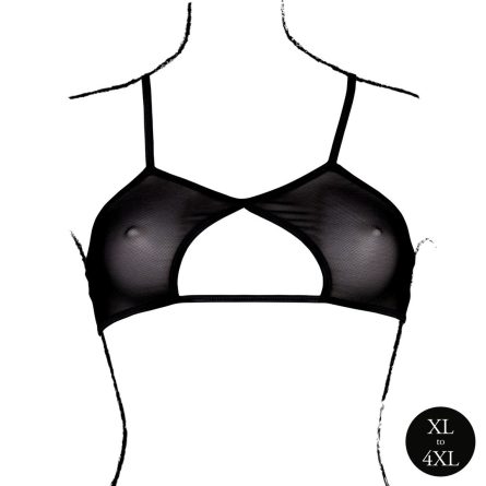 SUTIÃ DE MALHA KEYHOLE (PRETO) | TAMANHO QUEEN - Image 3