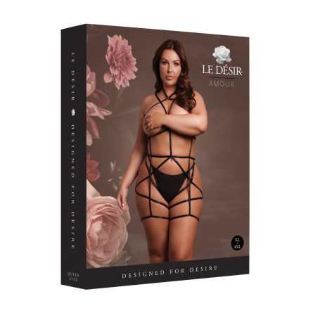 ARNÊS CORPORAL COM LIGAS (PRETO) | TAMANHO QUEEN - Image 6