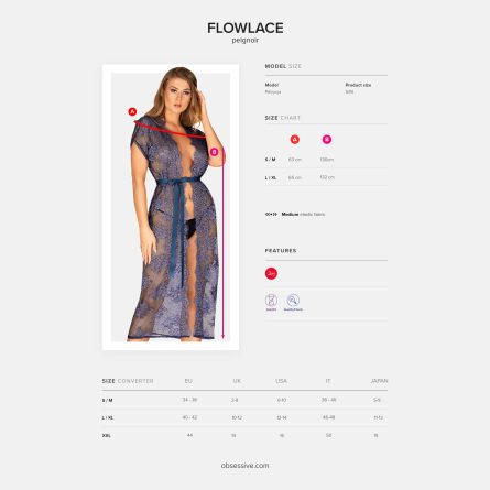 ROBE FLOWLACE OBSESSIVE AZUL - Image 5