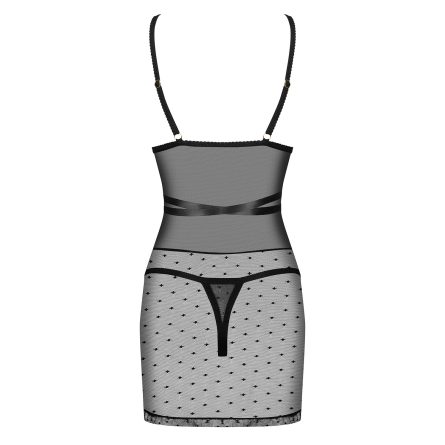 CAMISA DE NOITE E TANGA BOWESSA OBSESSIVE PRETA - Image 4