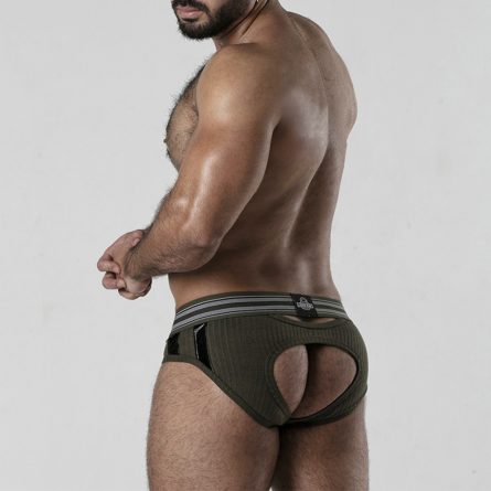 CUECA BACKROOM BOTTOMLESS LOCKER GEAR CAQUI - Image 4