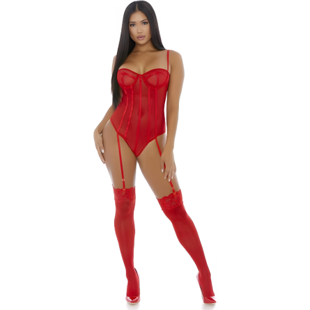 BODY FORPLAY SHEER MESH (VERMELHO) | XL - Image 3