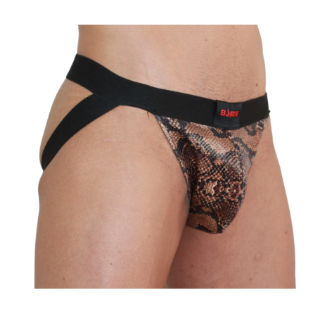 JOCKSTRAP PADRÃO DE COBRA BURN 002 (PRETO) | TAMANHO S - Image 2