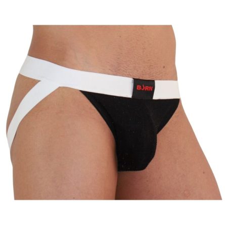 JOCKSTRAP BRILHANTE BURN 004 (PRETO / BRANCO) | TAMANHO L - Image 2