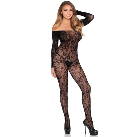 BODY DE RENDA FLORAL 89366 LEG AVENUE (PRETO) | T. ÚNICO - Image 2