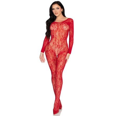 BODY DE RENDA FLORAL 89366 LEG AVENUE (VERMELHO) | T. ÚNICO - Image 2