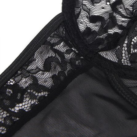 BODY DE RENDA COM CINTO DE LIGAS (PRETO) | L/XL - Image 8