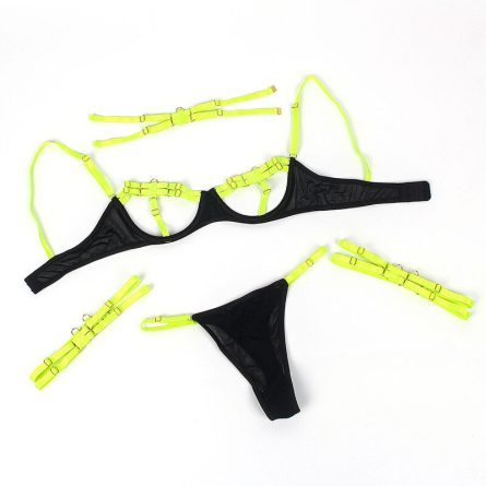 CONJUNTO DE 3 PEÇAS HOLLOW CUT 955274 (VERDE) | S/M - Image 7