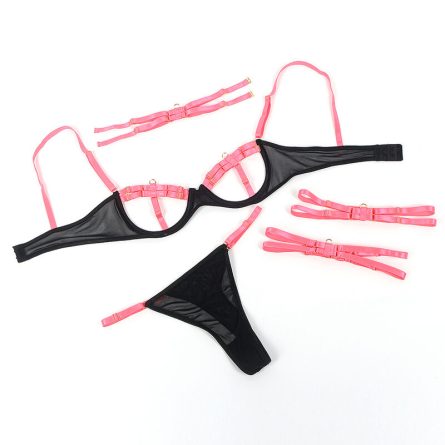 CONJUNTO DE 3 PEÇAS HOLLOW CUT 955274 (ROSA) | S/M - Image 7